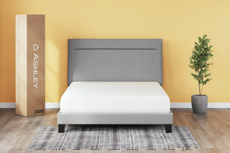 10-Inch Chime Memory Foam California King Mattress – White, Delivered In A Box 1
