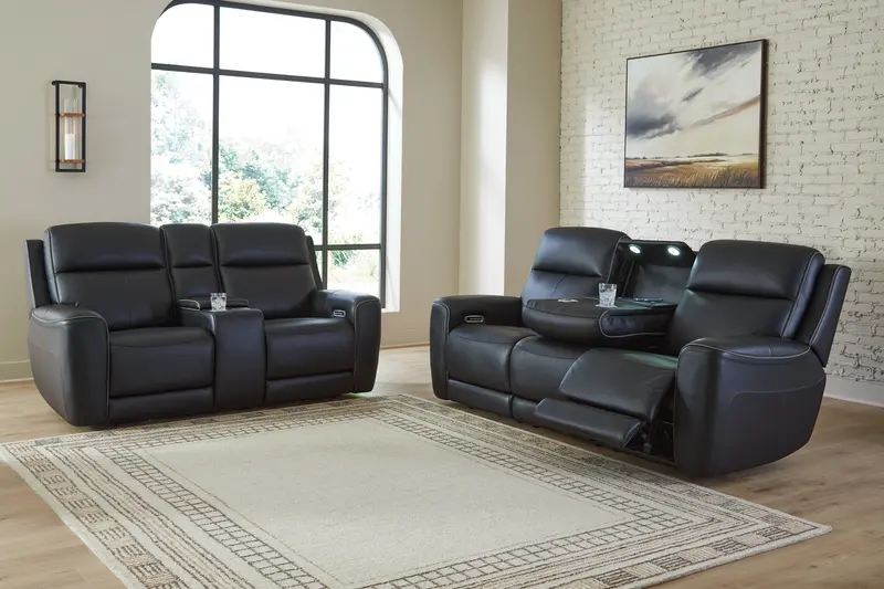 5Z-Comfort Onyx Sofa And Loveseat Set 1