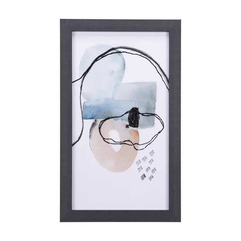 A Cloudy Afternoon Iv – Textured Hand-Embellished Framed Art Print By Mercana Studio 1