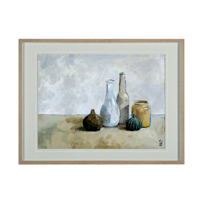 A Collection Of Bottles – Hand-Embellished Matted Photo Art Print By Steven Johnson 1