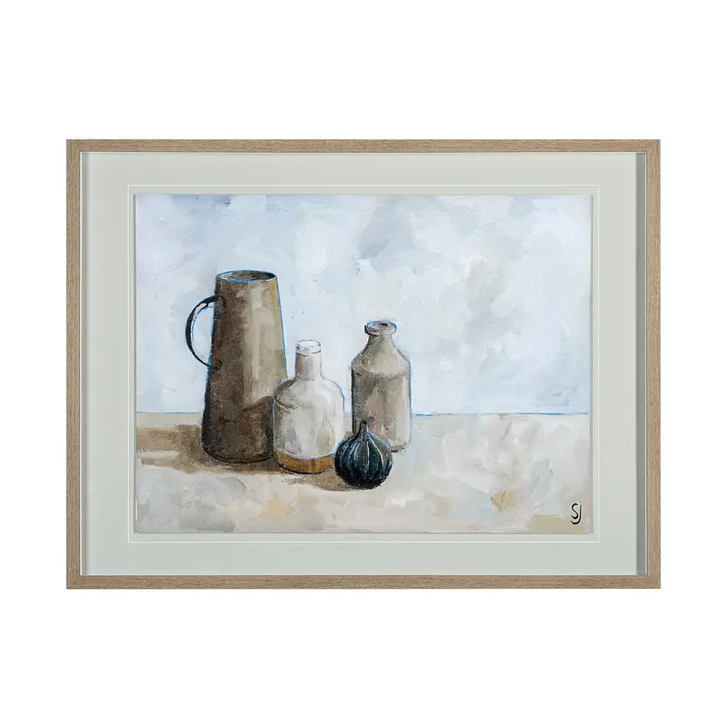 A Collection Of Jars – Hand-Embellished Matted Photo Art Print By Steven Johnson 1