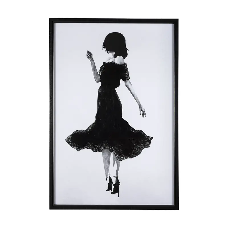 A Dancing Night Ii – Textured Hand-Embellished Framed Art Print By Mercana Studio 1