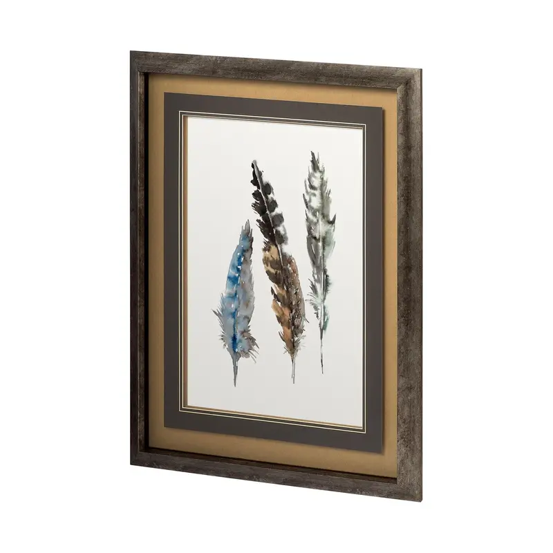 A Light Touch Ii Art Print By Rebecca Meyers – Textured Hand-Embellished Framed Wall Decor Under Glass 1