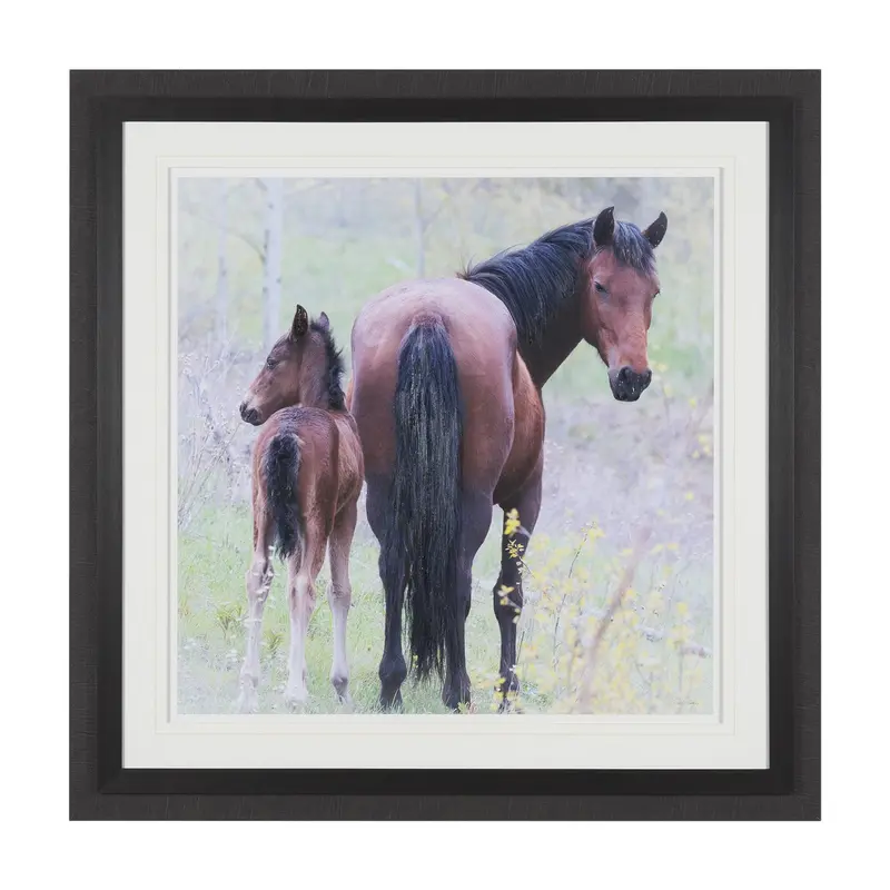 A Watchful Bond By Chad Mackay – Hand-Embellished Framed Art Print With Matting And Glass 1