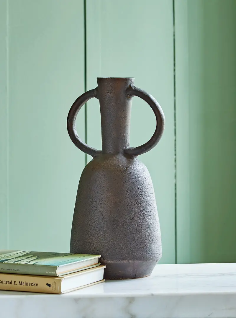 Aadeen Vintage Brown Terracotta Vase – Artisan Crafted Statement Piece 1