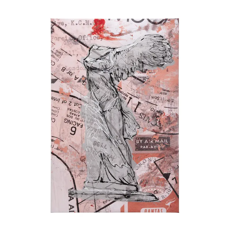 Abstract Graffiti Sculpture Iv – Limited-Edition Textured Canvas 1