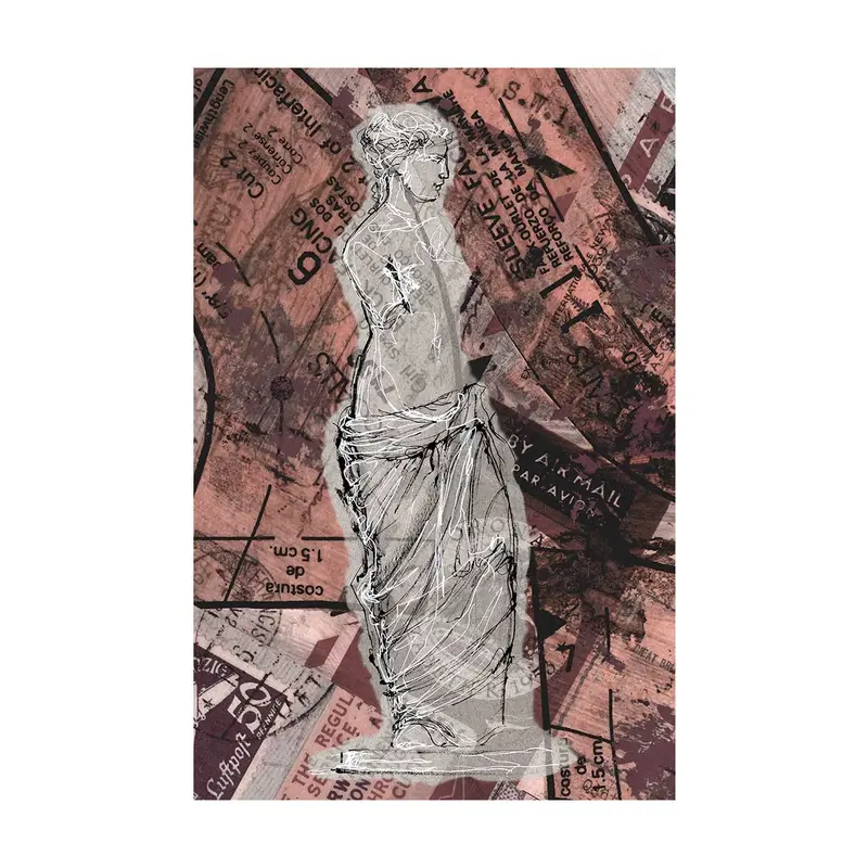 Abstract Graffiti Sculpture V – Hand-Embellished Textured Canvas Wall Art 1