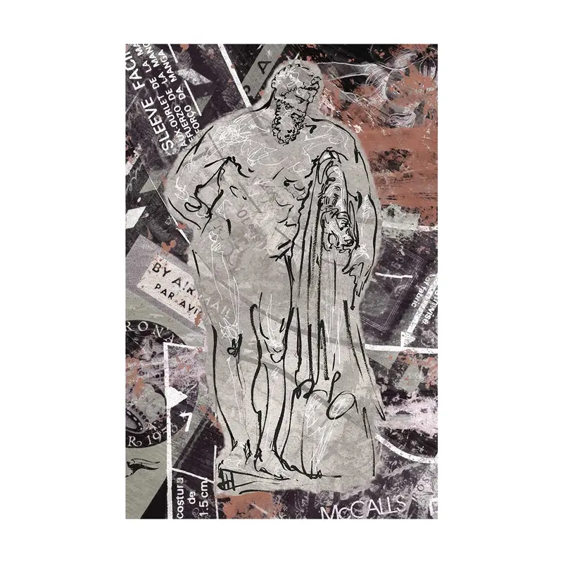 Abstract Graffiti Sculpture Vi – Limited-Edition Hand-Embellished Canvas 1