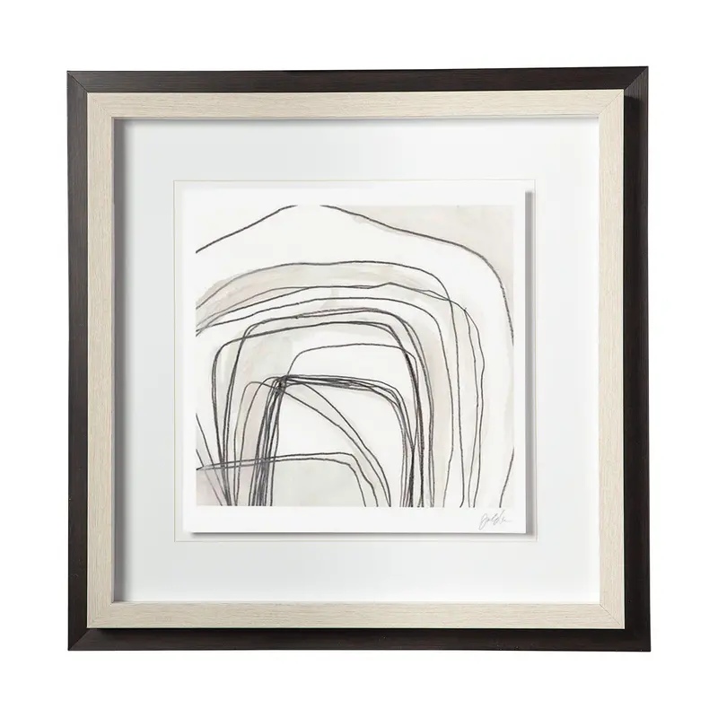 Abstract Logic Iii Framed Art Print By June Vess – Matted & Glass-Protected 1