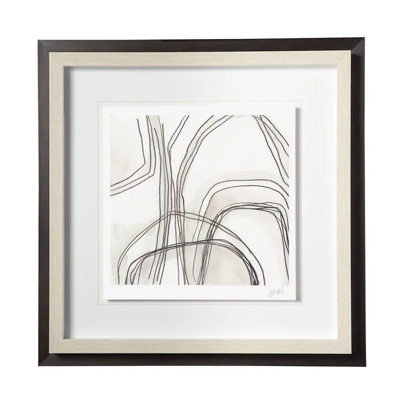 Abstract Logic Iv Framed Art Print By June Vess – Matted & Glass-Protected 1