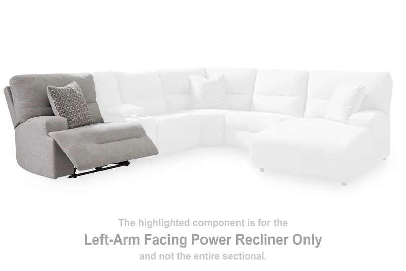 Acklen Place Alloy Power Recliner: Left-Arm Facing, Premium Upholstery 1