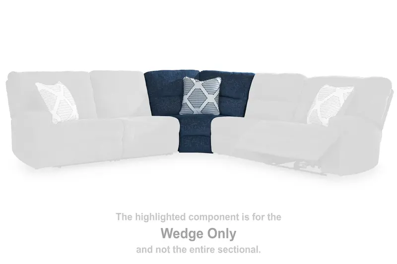 Acklen Place Navy Blue Wedge Accent Chair 1