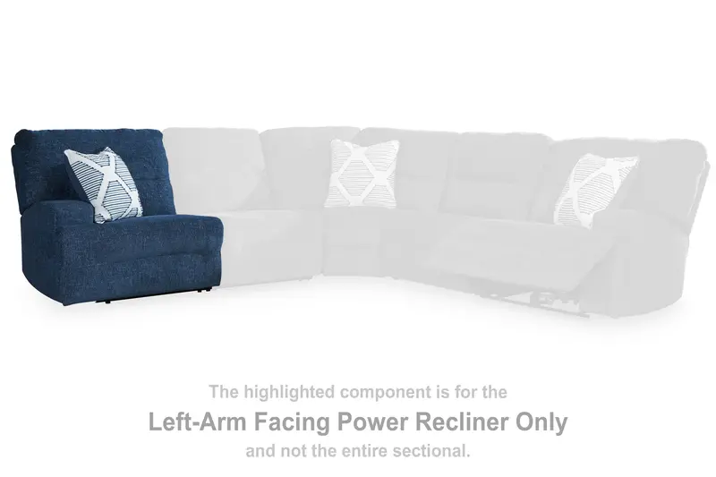 Acklen Place Navy Power Recliner – Left-Arm Facing 1