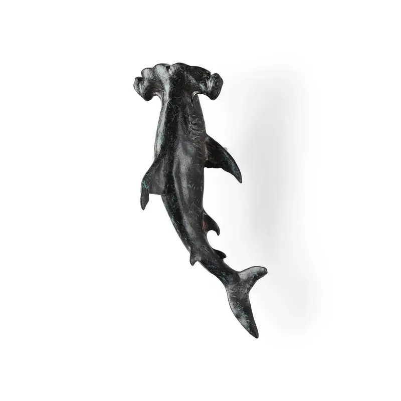 Acus Hammerhead Shark Wall Art – Small Resin Sculpture (18"H) 1