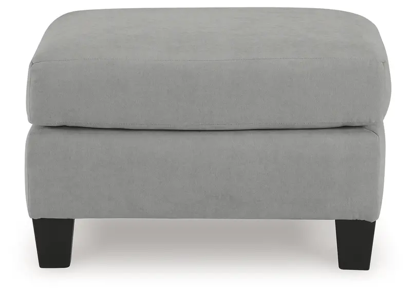 Adlai Shadow Gray Fabric Ottoman – Versatile Footrest 1