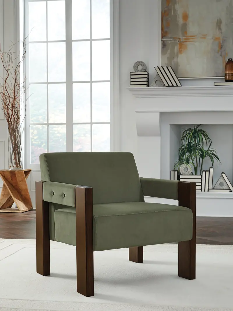 Adlanlock Olive Green Accent Chair For Living Room 1