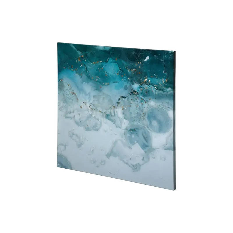 Aerial Blue I Canvas Art – Hand-Embellished Textured Wall Piece By Mercana Studio 1