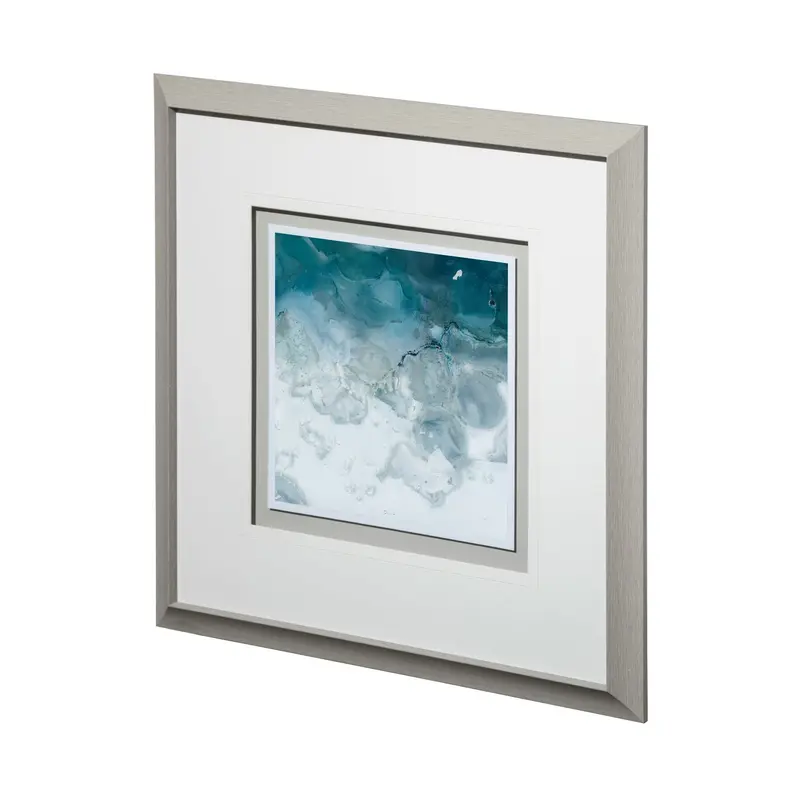 Aerial Blue Ii Framed Art Print – Matted Glass Wall Art By Brianna Andreychuk 1