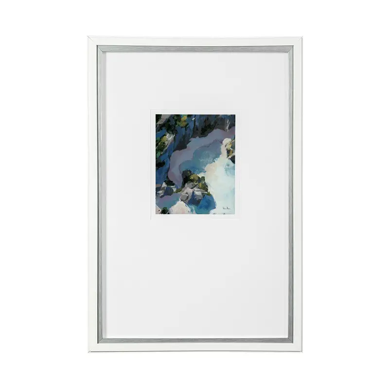 Aerial View I Framed Art Print – Matted Glass Contemporary Wall Art By Silvia Krause 1