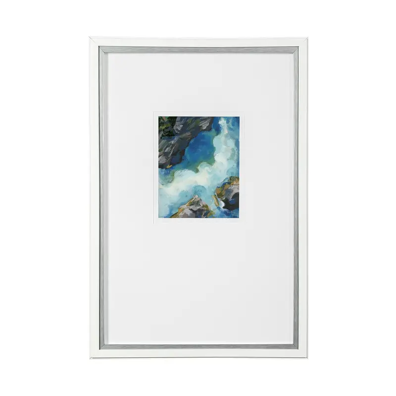 Aerial View Ii – Framed Matted Art Print Under Glass By Silvia Krause 1