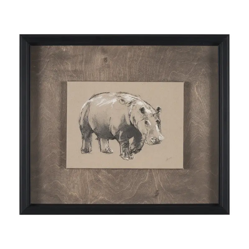 African Animal Study I – Framed Hand-Embellished Art Print By Mercana Studio 1
