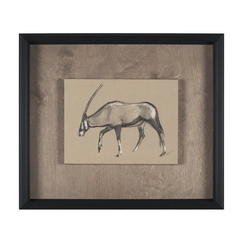 African Animal Study Ii – Hand-Embellished Framed Art Print By Mercana Studio 1