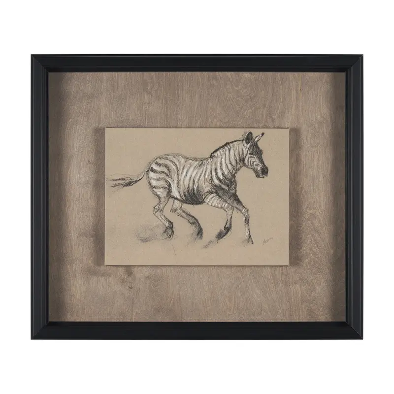 African Animal Study Iii – Framed Hand-Embellished Art Print By Mercana Studio 1