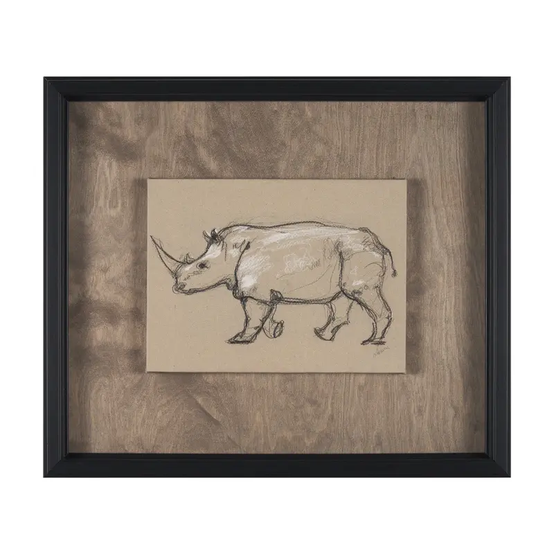 African Animal Study Iv – Framed Hand-Embellished Art Print By Mercana Studio 1