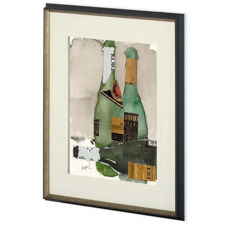 After The Bubbly Ii – Hand-Embellished Framed Print Under Glass By Samuel Dixon 1