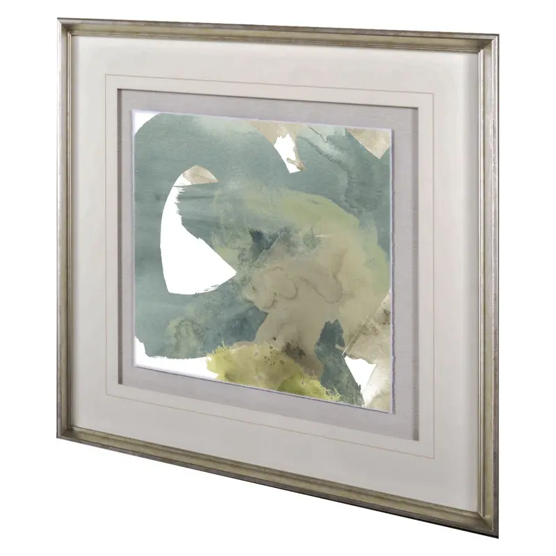 Agate Gesture I – Hand-Embellished Framed Print Under Glass By June Vess 1