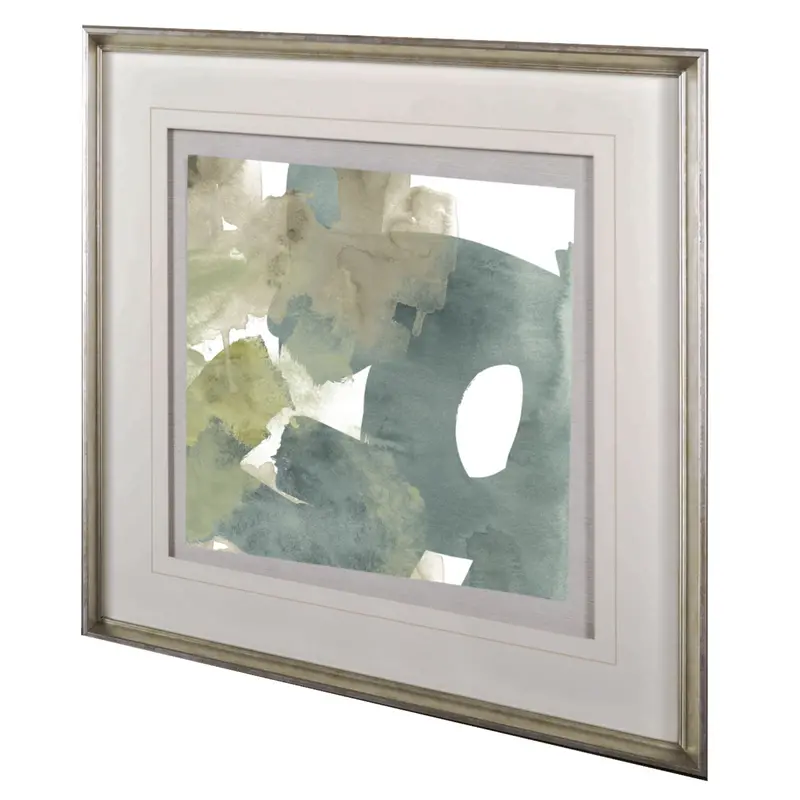 Agate Gesture Ii – Hand-Embellished Framed Print Under Glass By June Vess 1