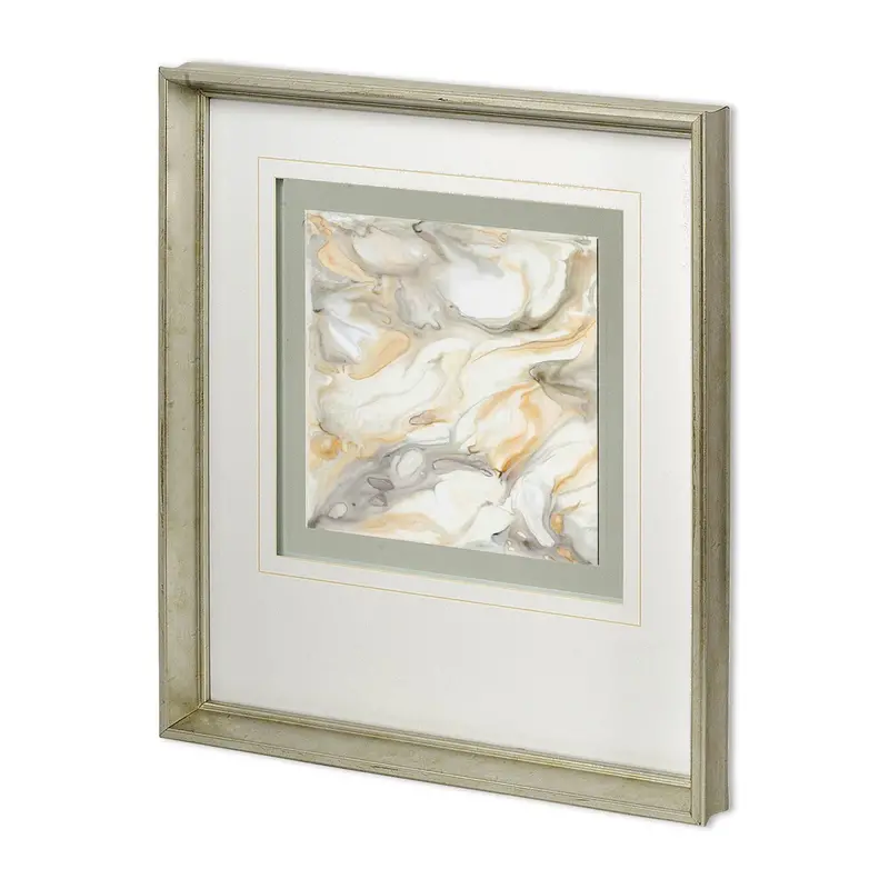 Alabaster Iii – Gallery-Style Matted & Glass-Framed Art Print By Debbie Banks 1