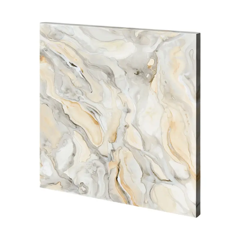 Alabaster Iv Textured Canvas Art – Mercana Studio Hand-Embellished Contemporary Decor 1