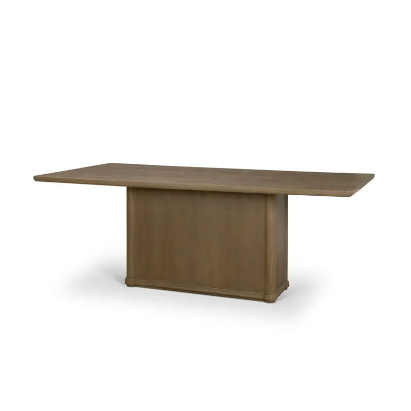 Alden 84-Inch Rectangular Dining Table In Medium Brown Wood 1
