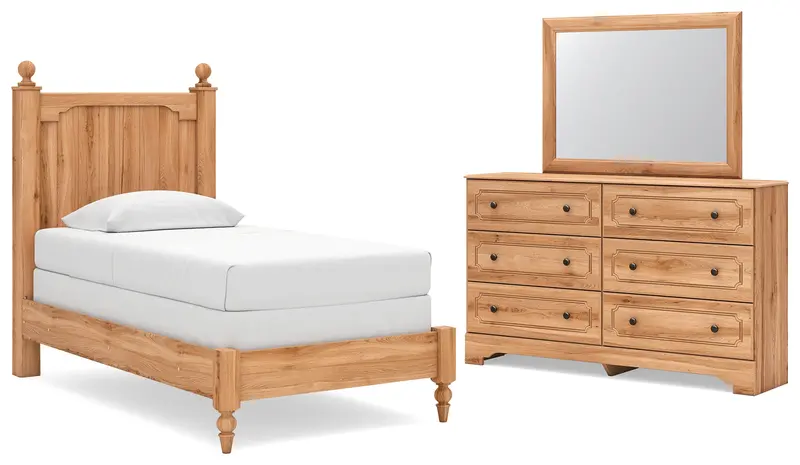 Aleaport Twin Panel Bedroom Set With Dresser And Mirror 1