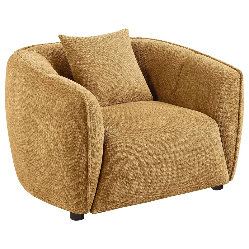 Aleisha Mustard Chenille Accent Chair – Soft Upholstered Seating 1
