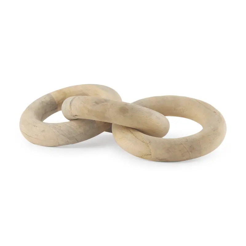 Alize Solid Wood Circular Chain – Minimalist Wooden Decorative Sculpture 1