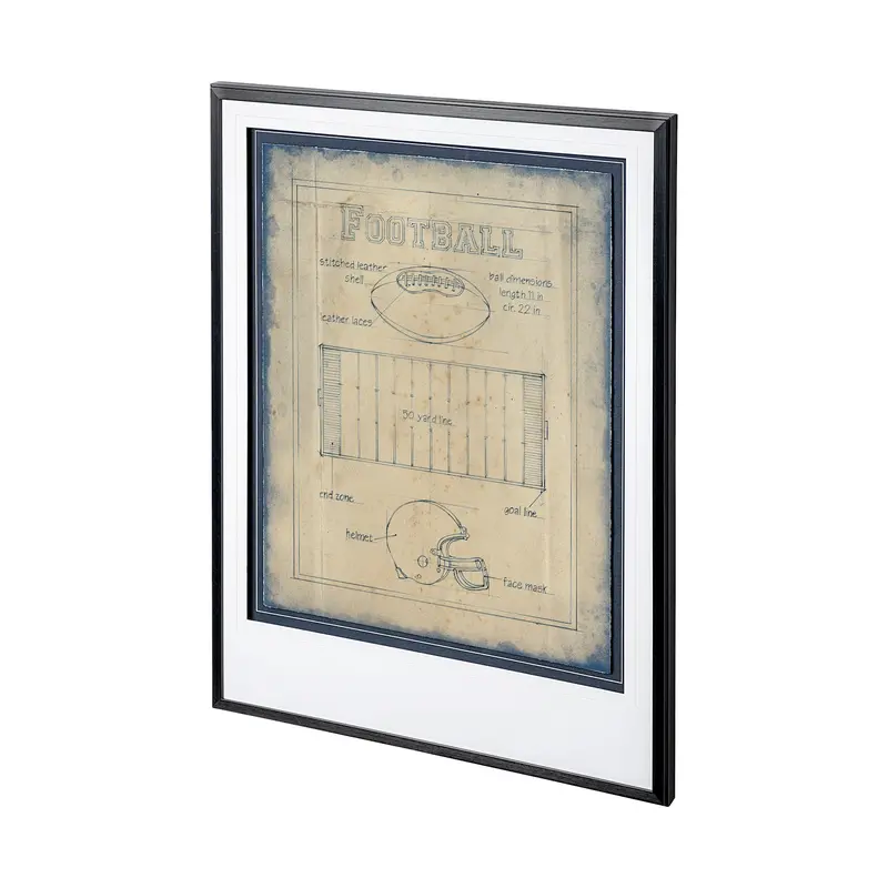 All About The Game Ii Art Print By Ethan Harper – Framed Wall Decor With Glass Matting 1