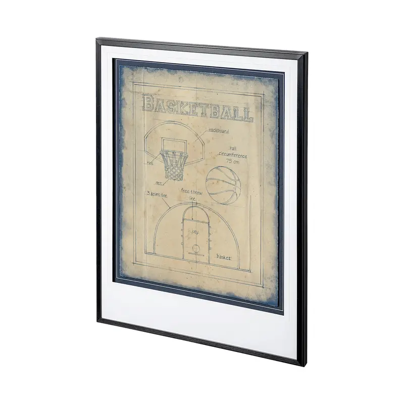 All About The Game Iii Art Print By Ethan Harper – Framed Wall Decor With Glass Matting 1