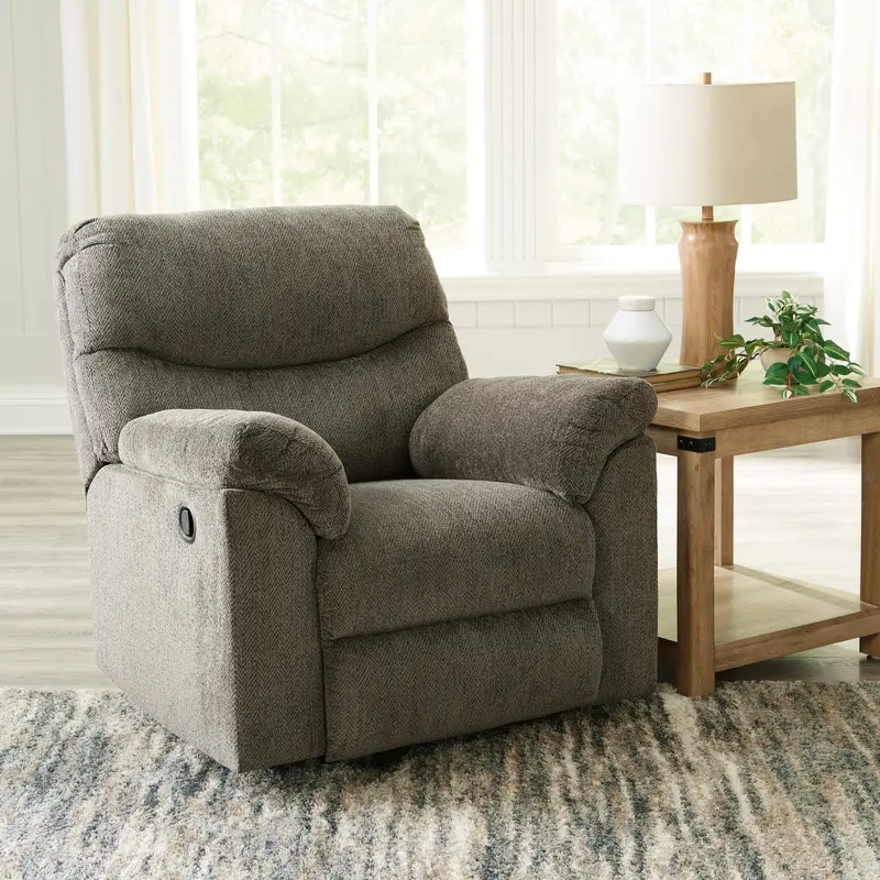 Alphons Putty Fabric Recliner Chair For Living Spaces 1