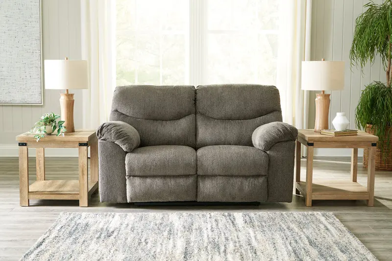 Alphons Putty-Tone Power Reclining Loveseat 1