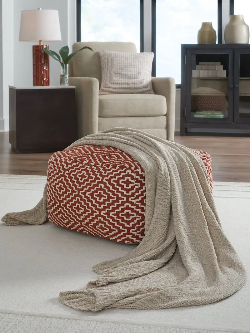 Anawood Oatmeal Textured Throw Blanket Set (3 Pieces) 1