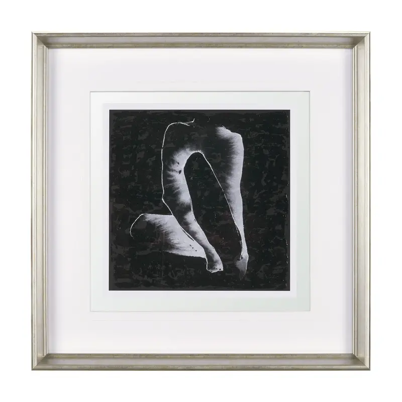 Andromedae Ii – Hand-Embellished Textured Art Print In Elegant Frame With Glass Matting By Melody D 1