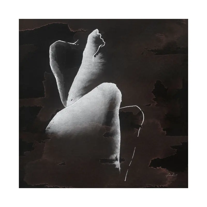 Andromedae Iv – Contemporary Textured Canvas Art, Hand Embellished By Melody D 1