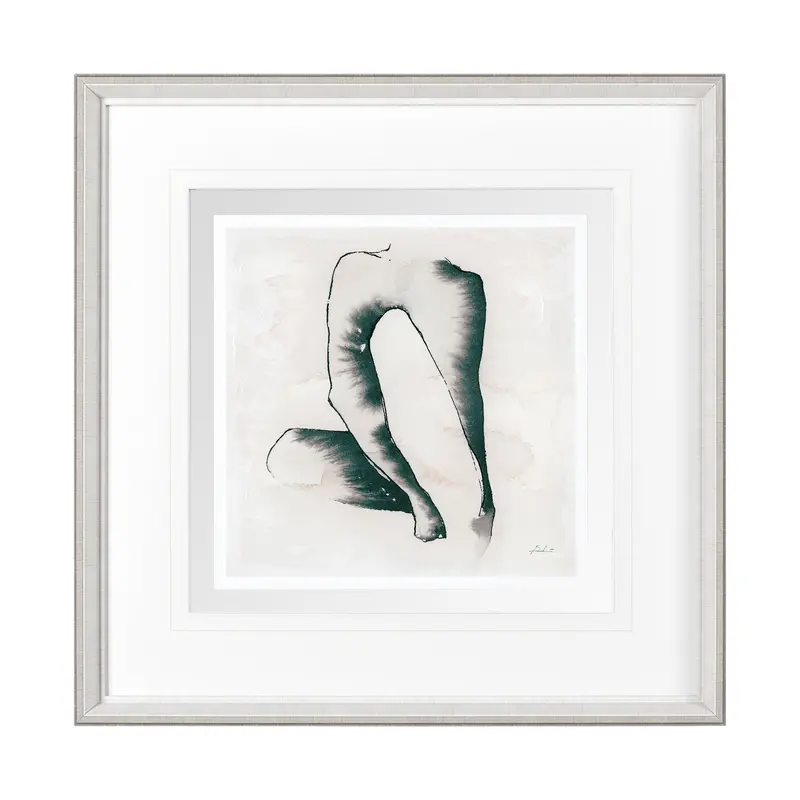 Andromedae Light Ii – Elegant Framed & Matted Textured Art Print By Melody D 1