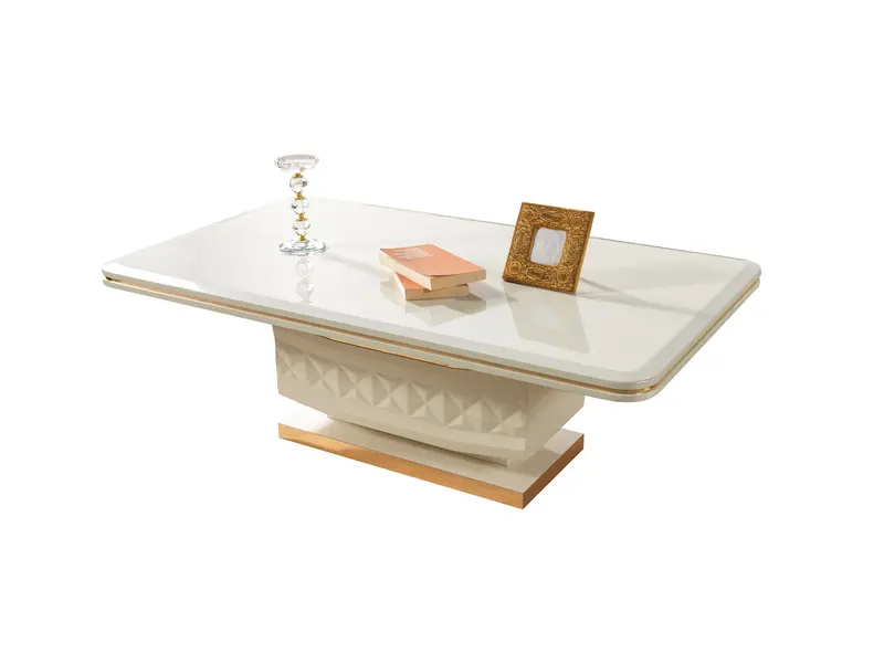 Anica Ivory Rectangular Coffee Table 1