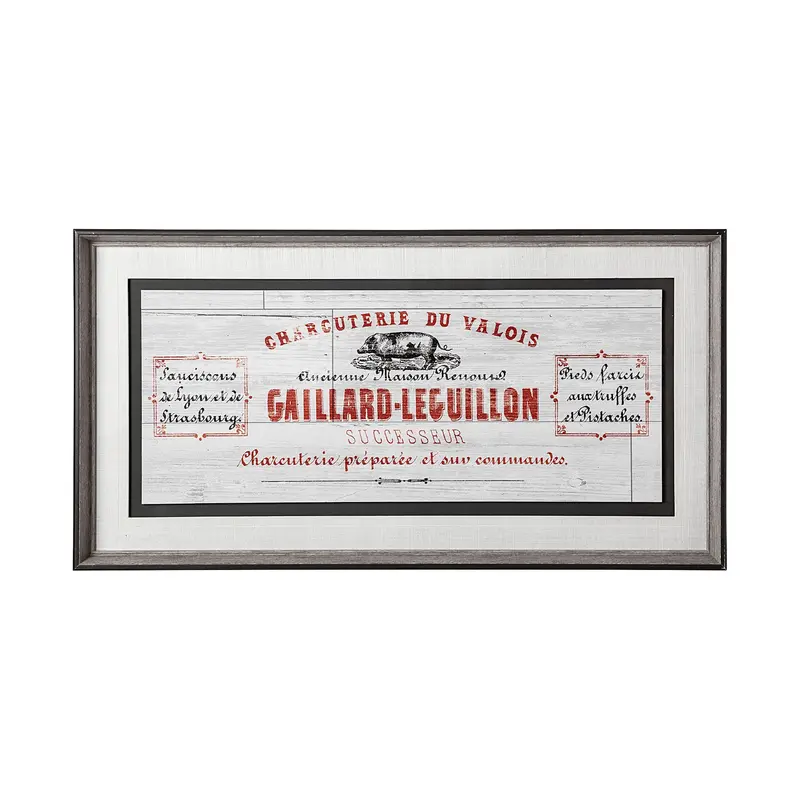 Animal Bill Of Sales I Framed Art Print – Gray Wood Frame, Matted & Under Glass 1