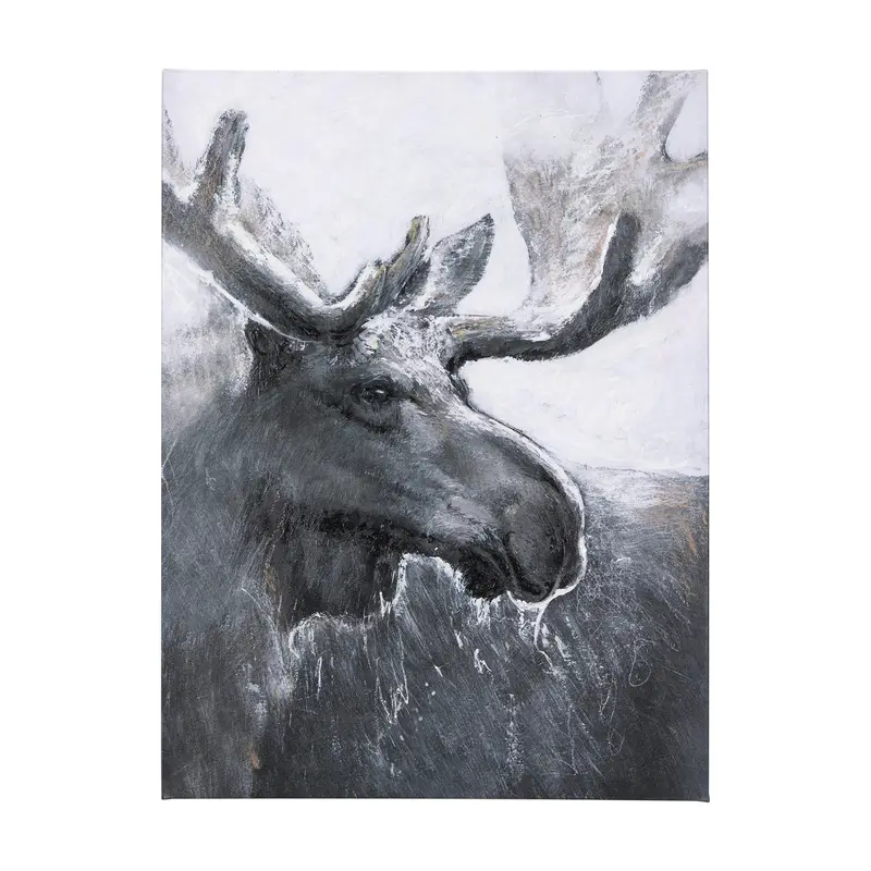 Animal Portrait I Canvas Art By Mercana Studio – Hand-Embellished Textured Surface 1