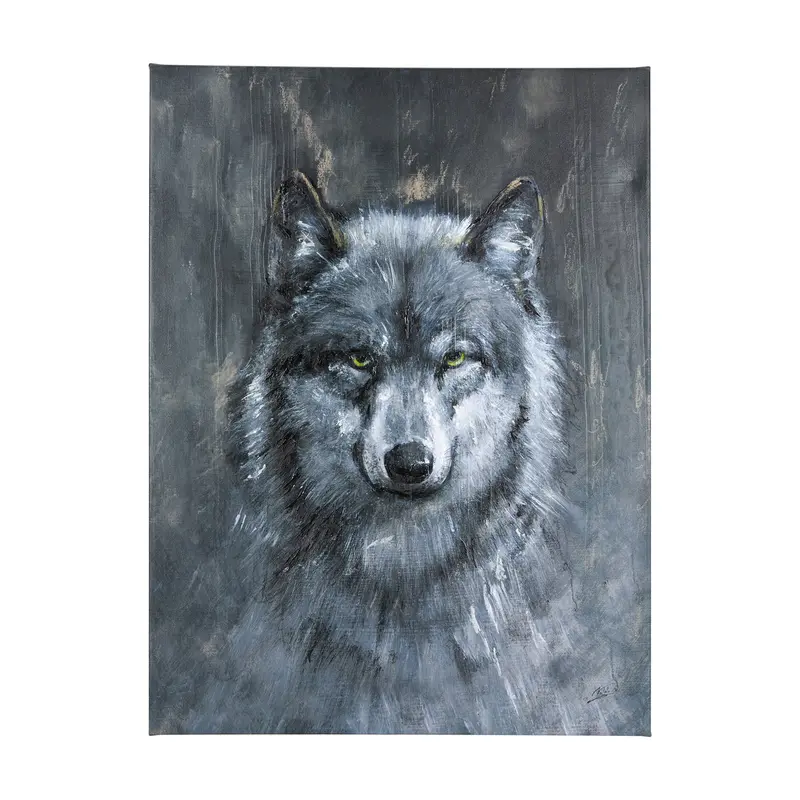 Animal Portrait Ii Canvas Art By Mercana Studio – Hand-Embellished Textured Finish 1