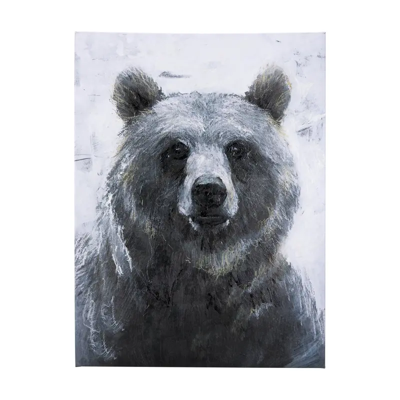 Animal Portrait Iii Canvas Art By Mercana Studio – Hand-Embellished Textured Design 1